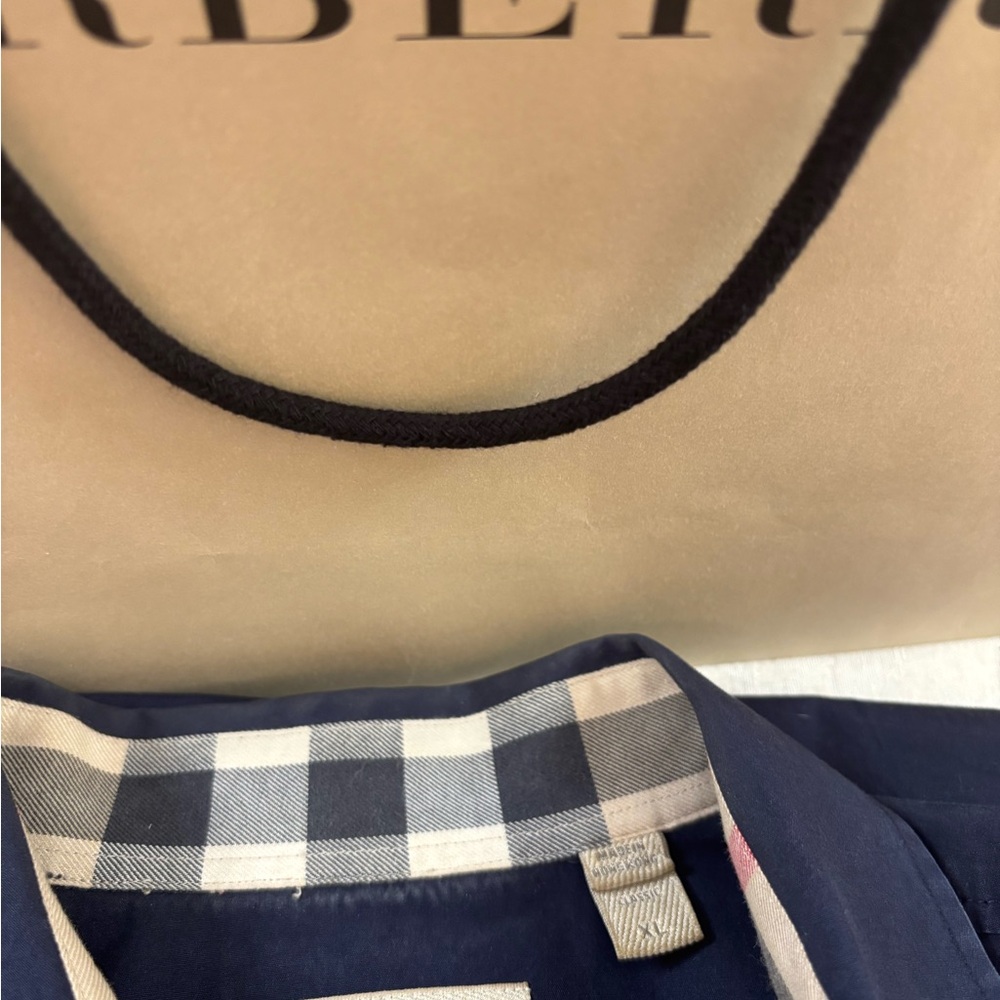 🆕 Burberry Nova check Blue Logo Shirt 👕 - Picture 4 of 6